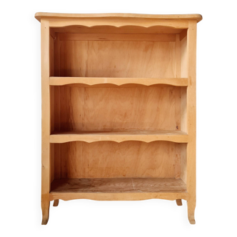 Ancient wooden bookcase - library