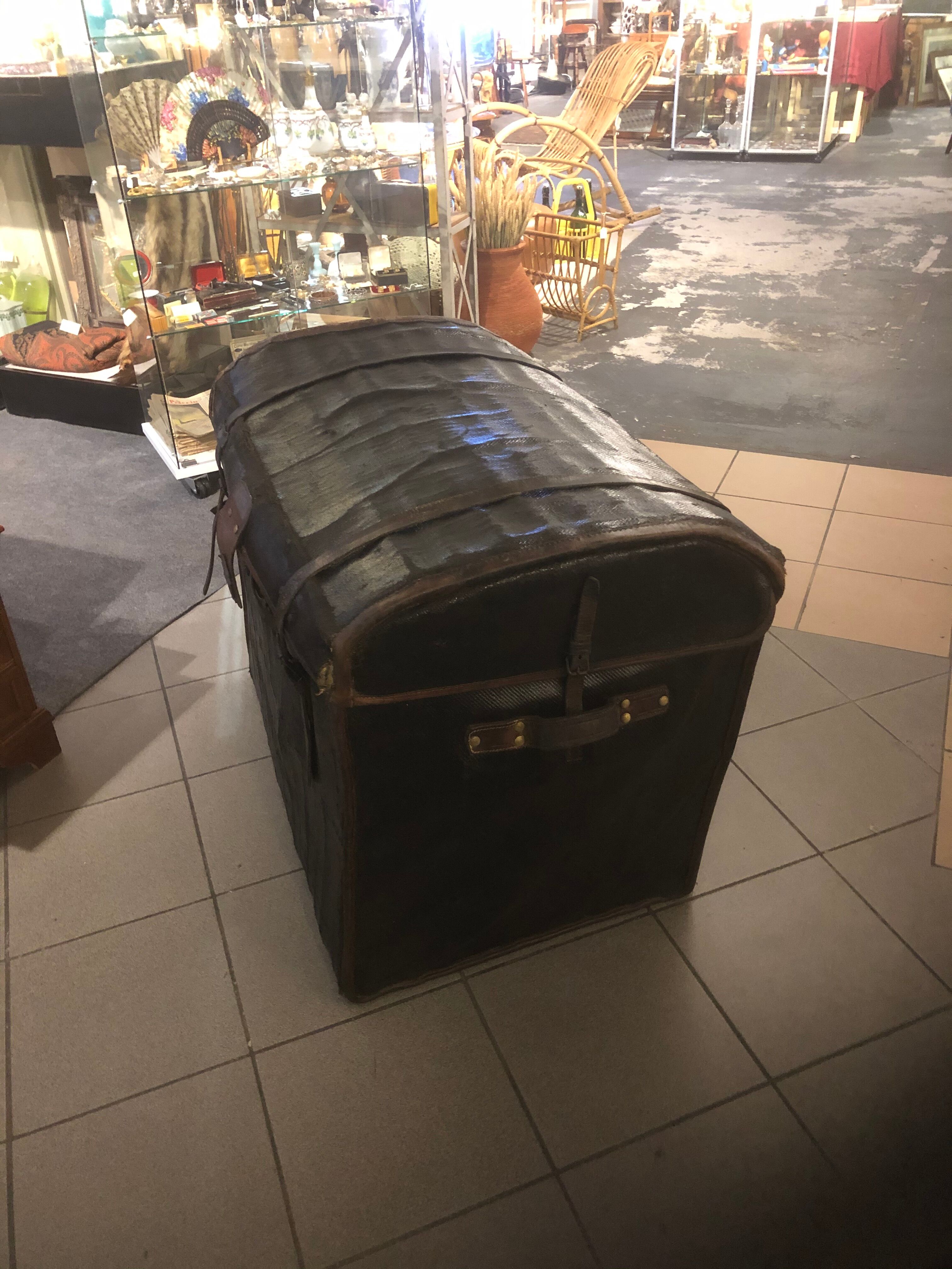 Former travel trunk signed Moynat