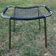 Metal stool in 70s scoubidou wire.