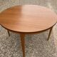 Table ronde scandinave avec rallonge