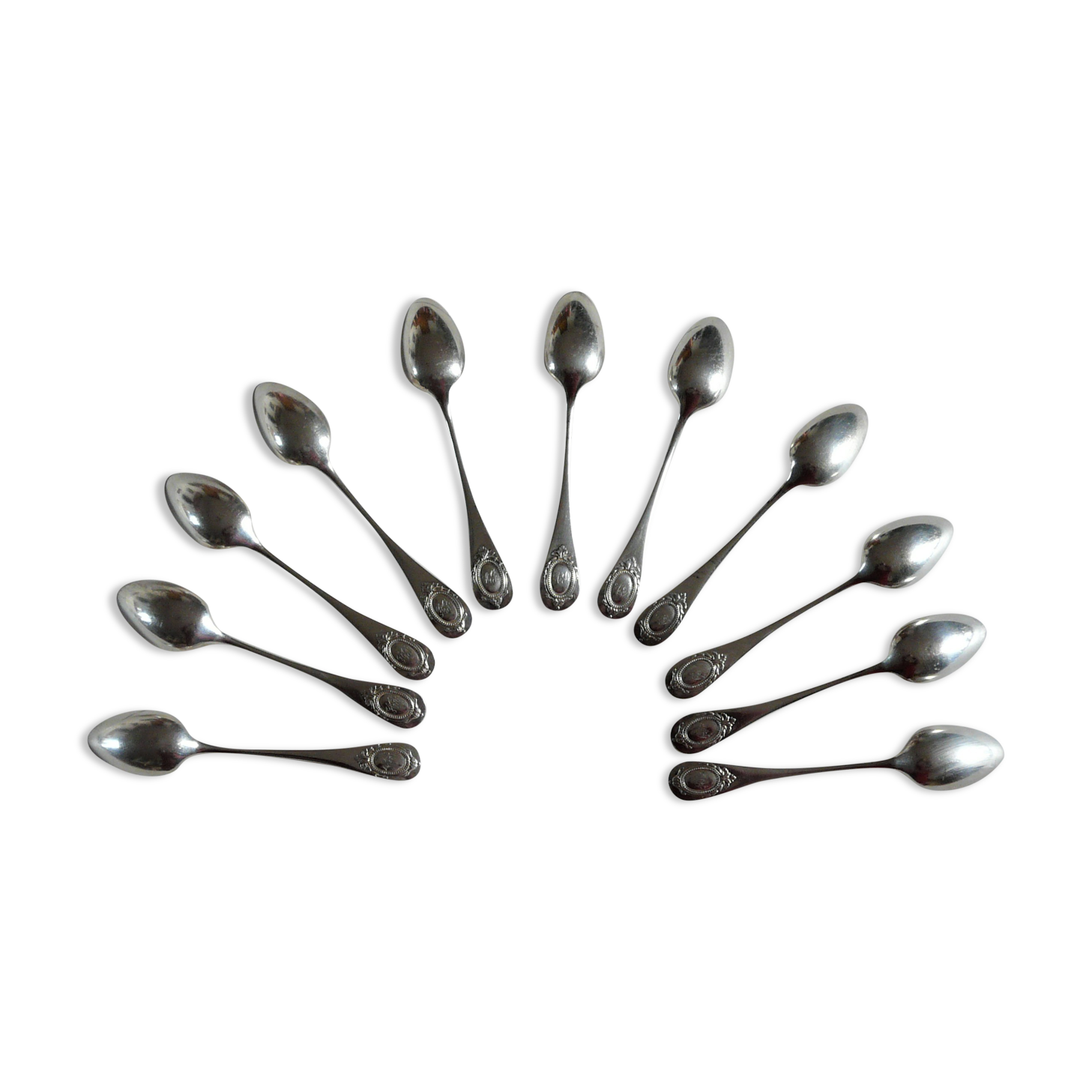 Set of 11 spoons in Christofle silverware
