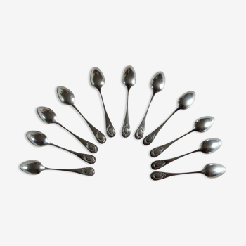 Set of 11 spoons in Christofle silverware