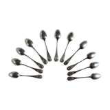 Set of 11 spoons in Christofle silverware