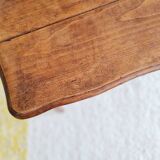 Turned wood side table - and its drawer