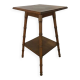 Table d'appoint bambou bois sculpté 1960 sellette