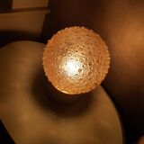 60s glass mid-century ceiling light