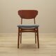 Set of six teak chairs, Danish design, 1970s, production: Denmark