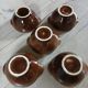 5 antique ear bowls Émile Henry