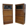 Pair 1940's Stacking Haberdashery Cabinets