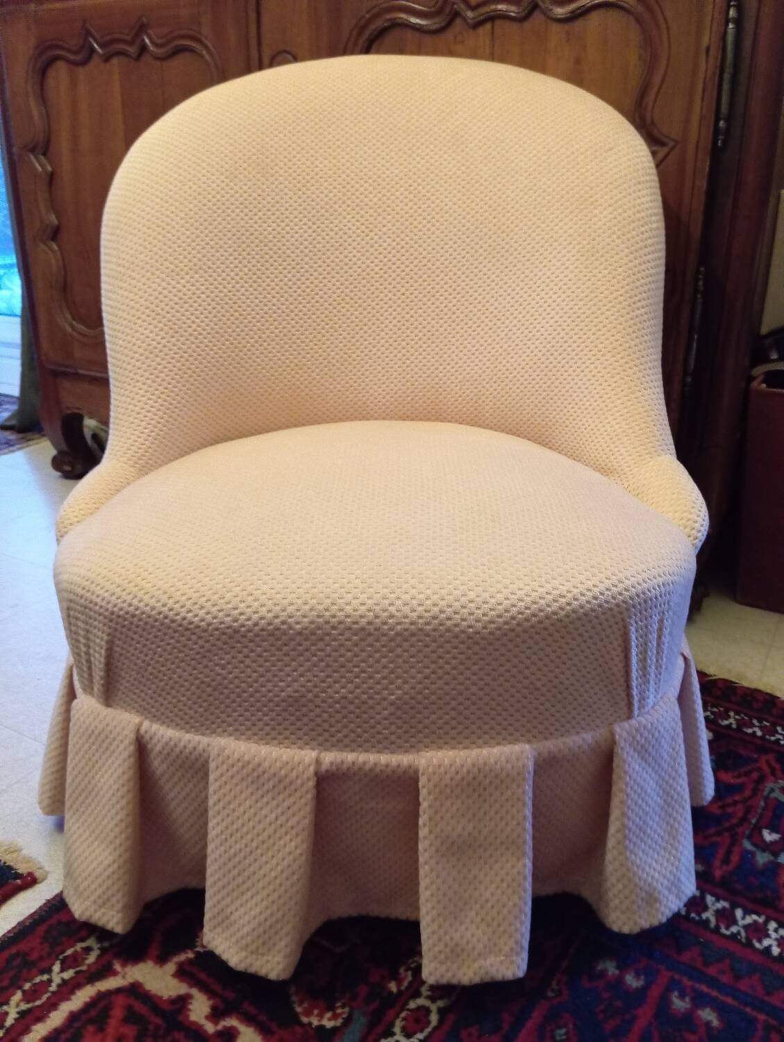 Pale pink velvet toad