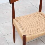 Set of 4 Teak Dining chairs by Arne Hovmand-Olsen for Mogens Kold