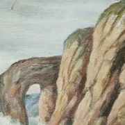 Painting on wood "seaside"