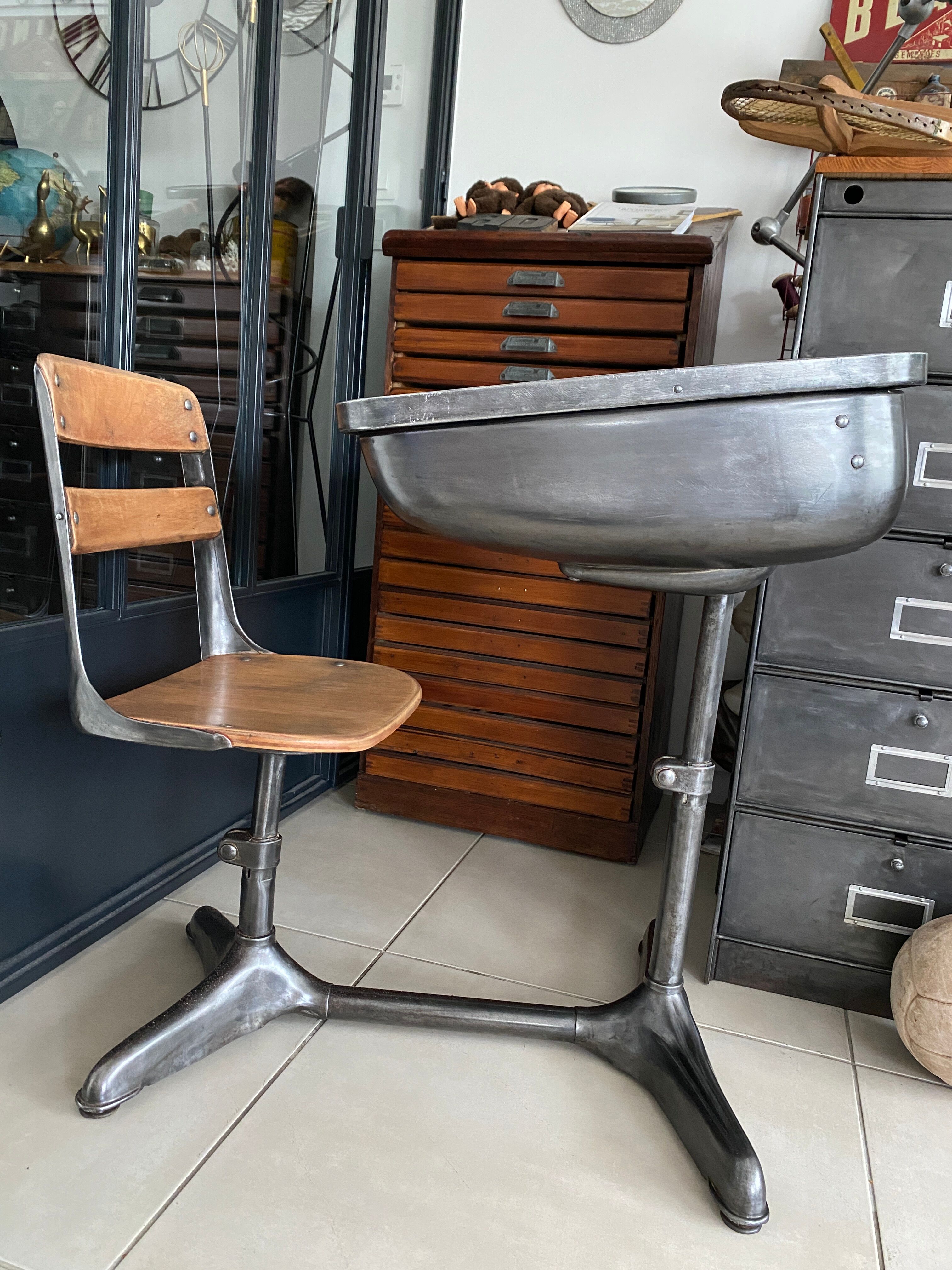 Vintage American school desk