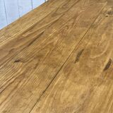 Table de ferme anglaise en pitch pin , fabrication des années 80