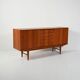 Scandinavian sideboard with louvered drawers, 1950s/60s