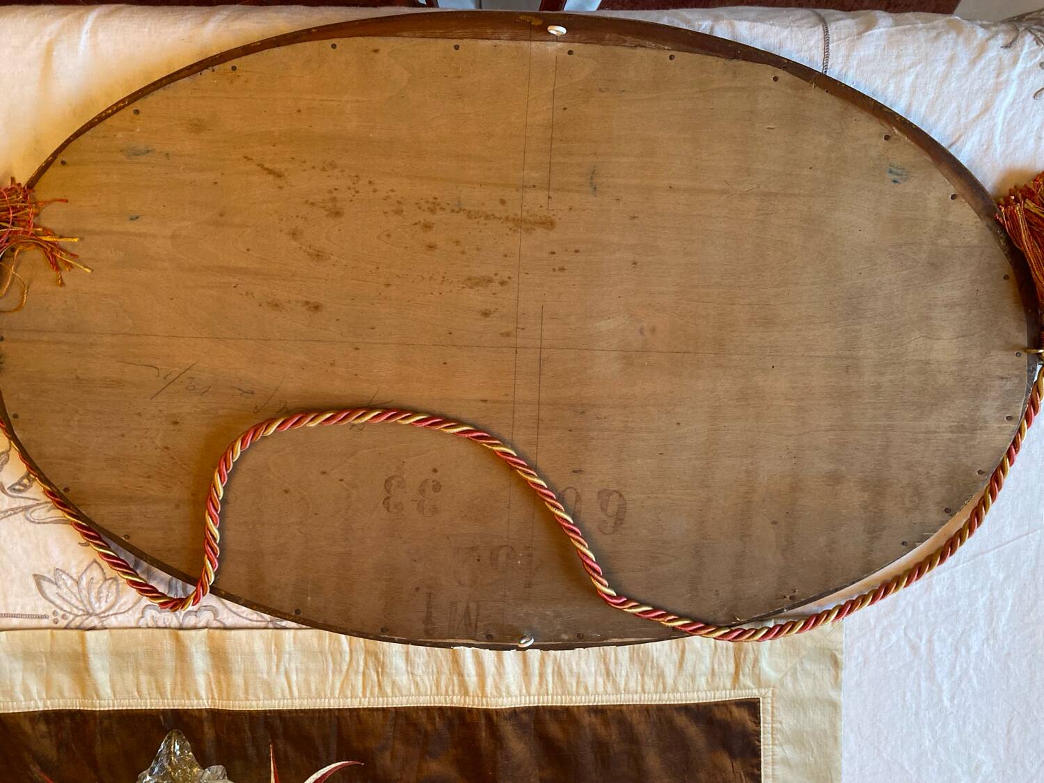 Oval mirror - Art Deco period - 1920