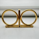 Bookends circles brass