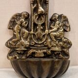 Bronze holy water font from the late 19th century.