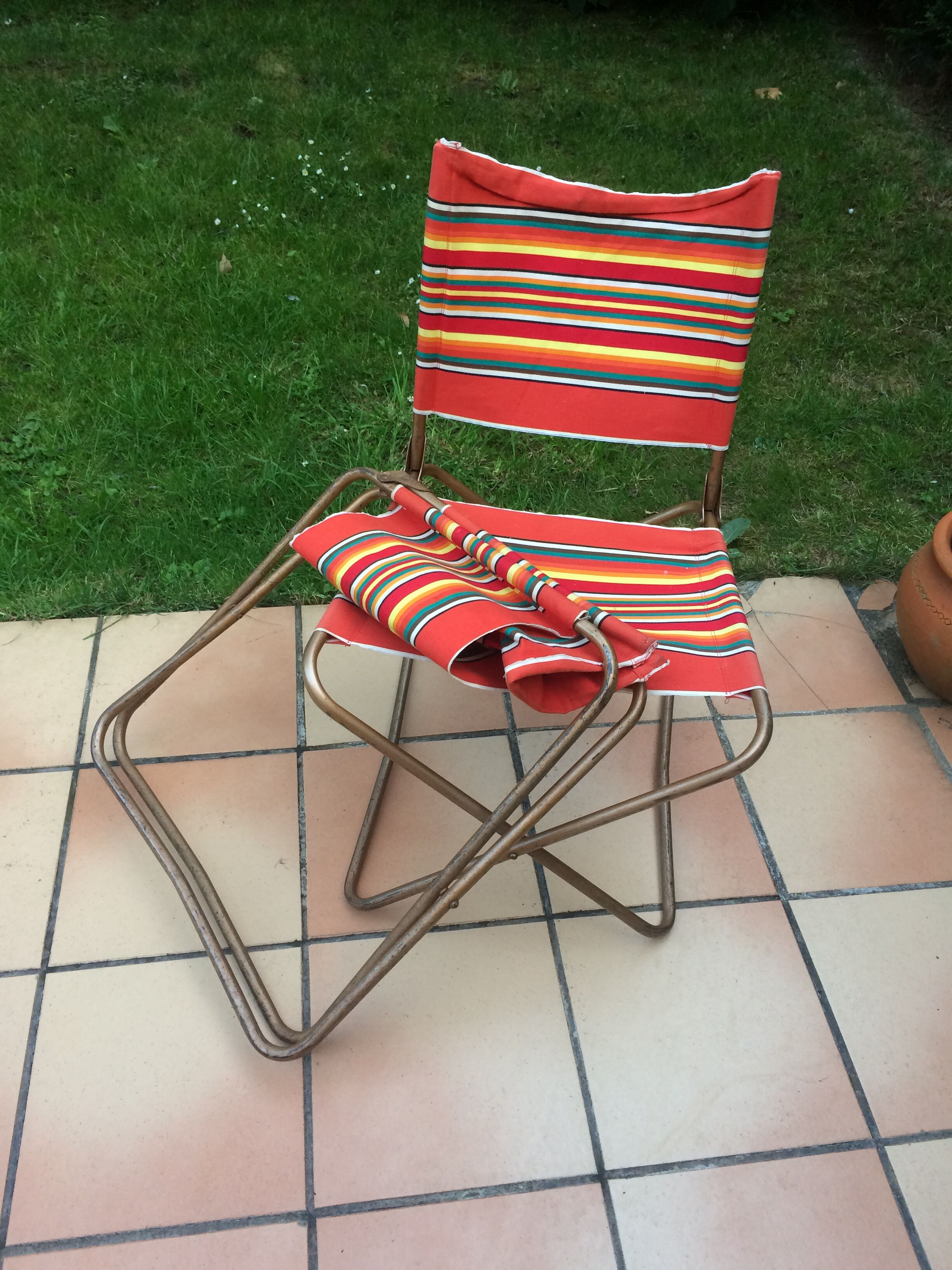 Pair of vintage Lafuma chairs