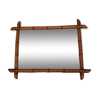Bamboo mirror 65x72cm