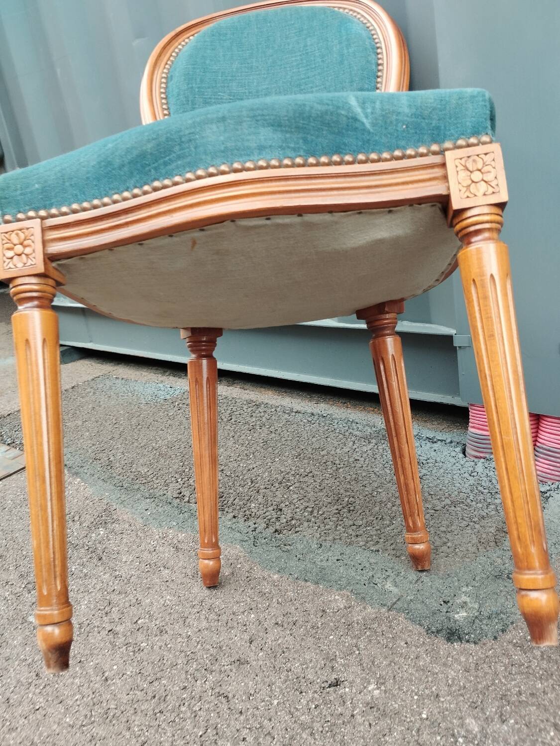 Pair of antique Louis XVI style chairs