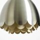 Petite lampe suspendue de style Space Age des années 1960 par Doria, en aluminium et métal.
