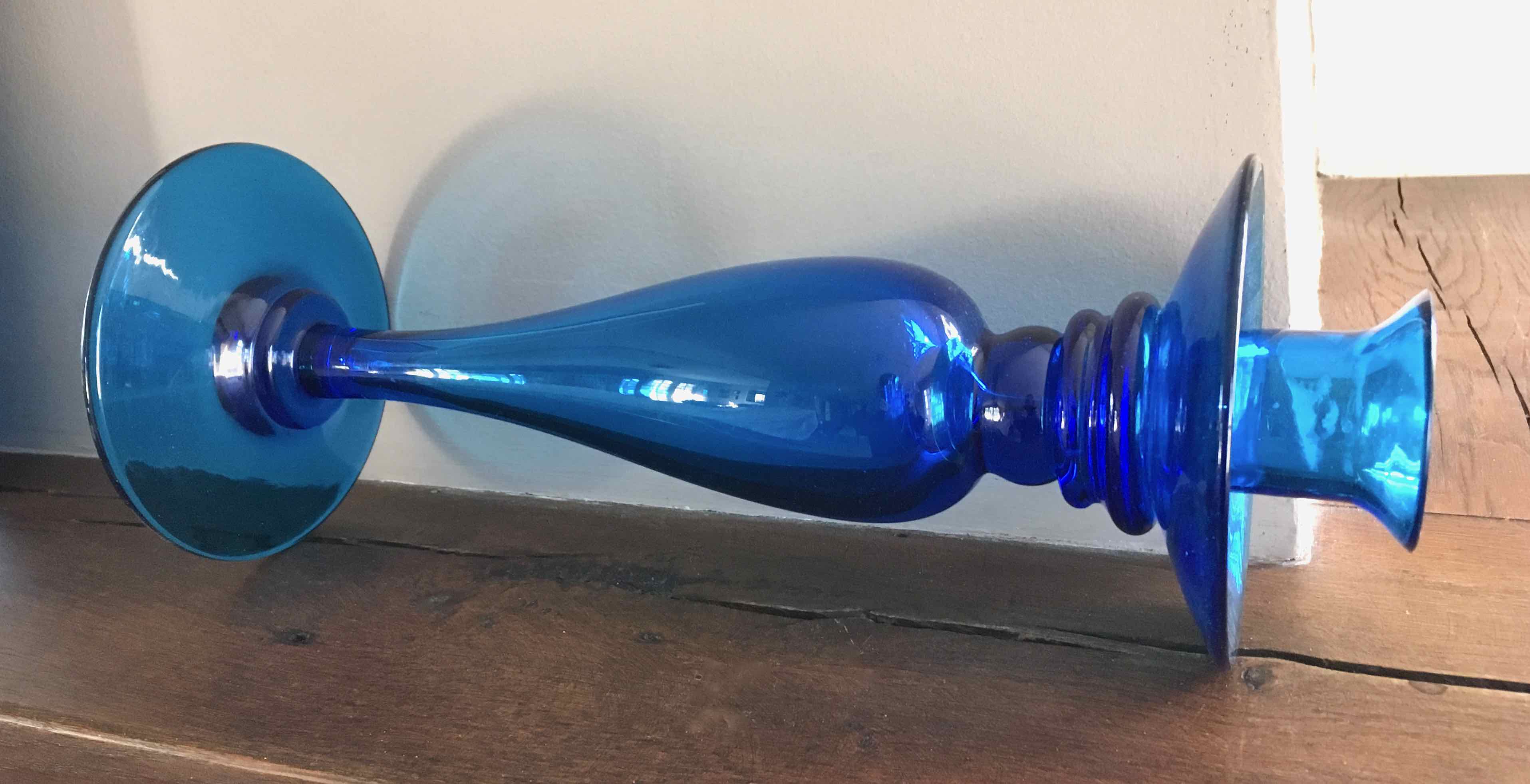 Turquoise blue candle holder