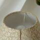 Lampe chevet pied boule en bois vintage