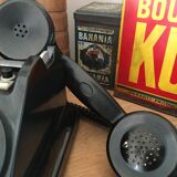 Telephone black bakelite littré