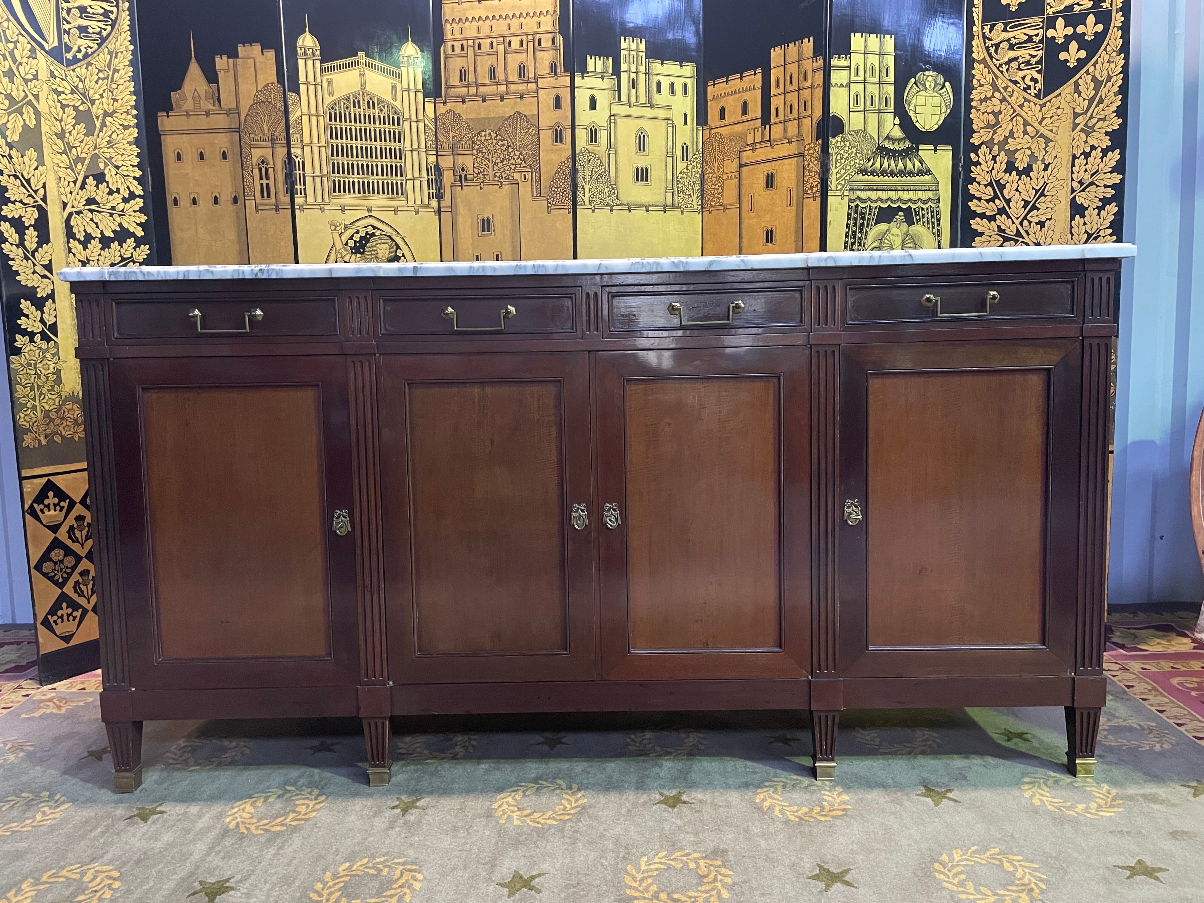 Mahogany enfilade in Louis XVI style