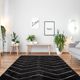 Tapis marocain moderne noir