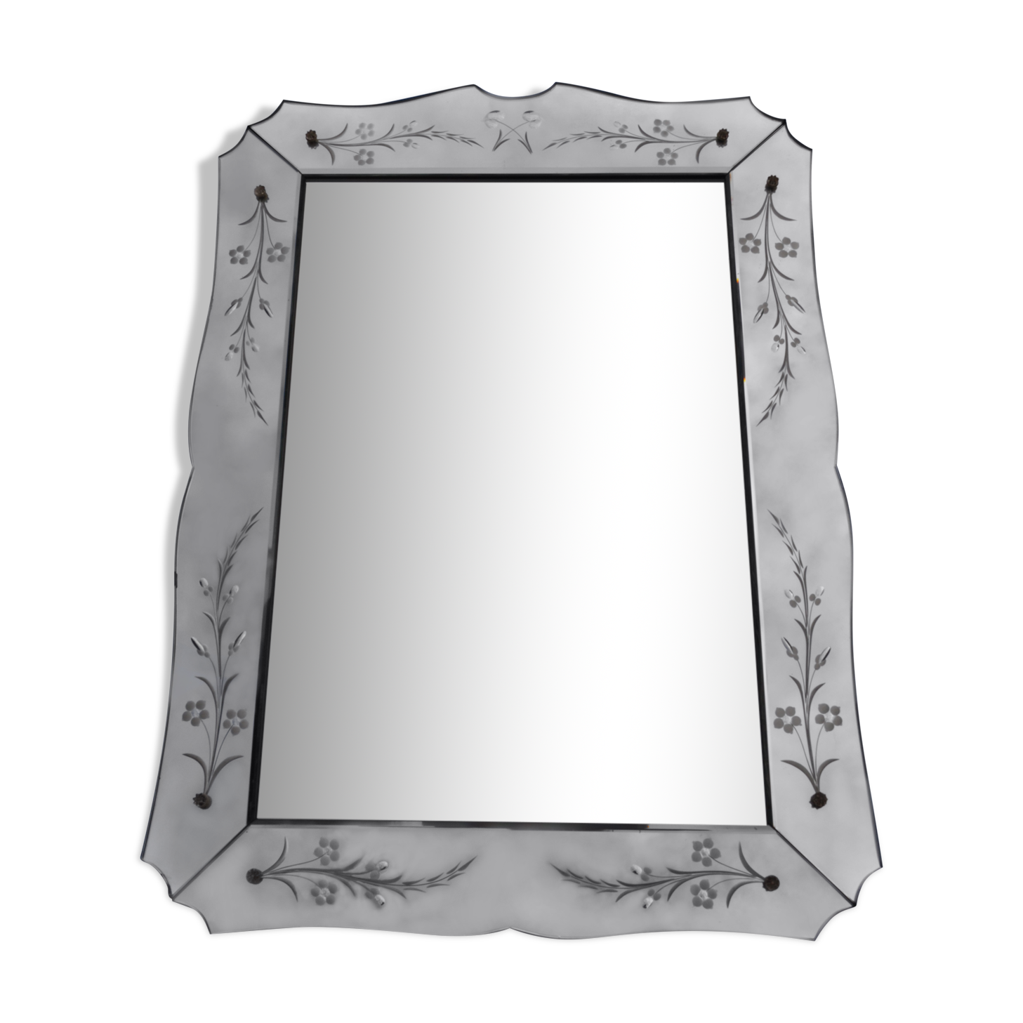 Ancient Venetian mirror 85 cm
