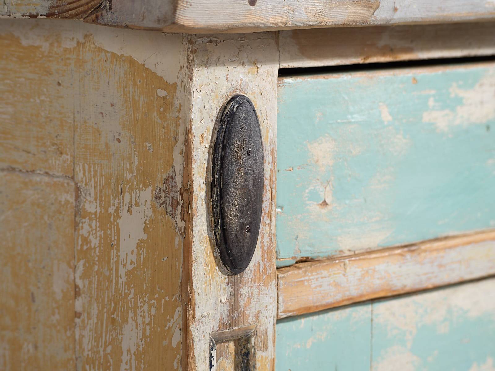 Antique sky blue chest of drawers (c.1920) #20