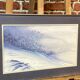 Framed entitled "first snow in the clamant son" by chantal estrangin