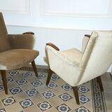 lot of 5 chairs Danish 50/60s Arno Votteler Knoll