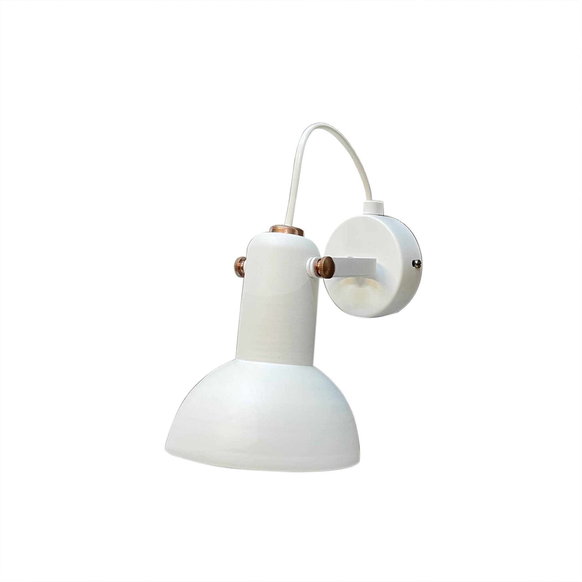 White wall lamp, 1970s.