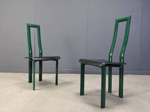 Chaises de salle à manger italiennes modèle Regia par Antonello Mosca pour Ycami, années 1980, ensemble