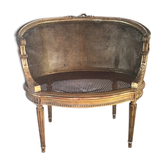 Small Louis XVI-style cannese bench