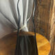 Black plexiglass magazine rack