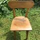 Chaise scandinave bois clair années 70 vintage