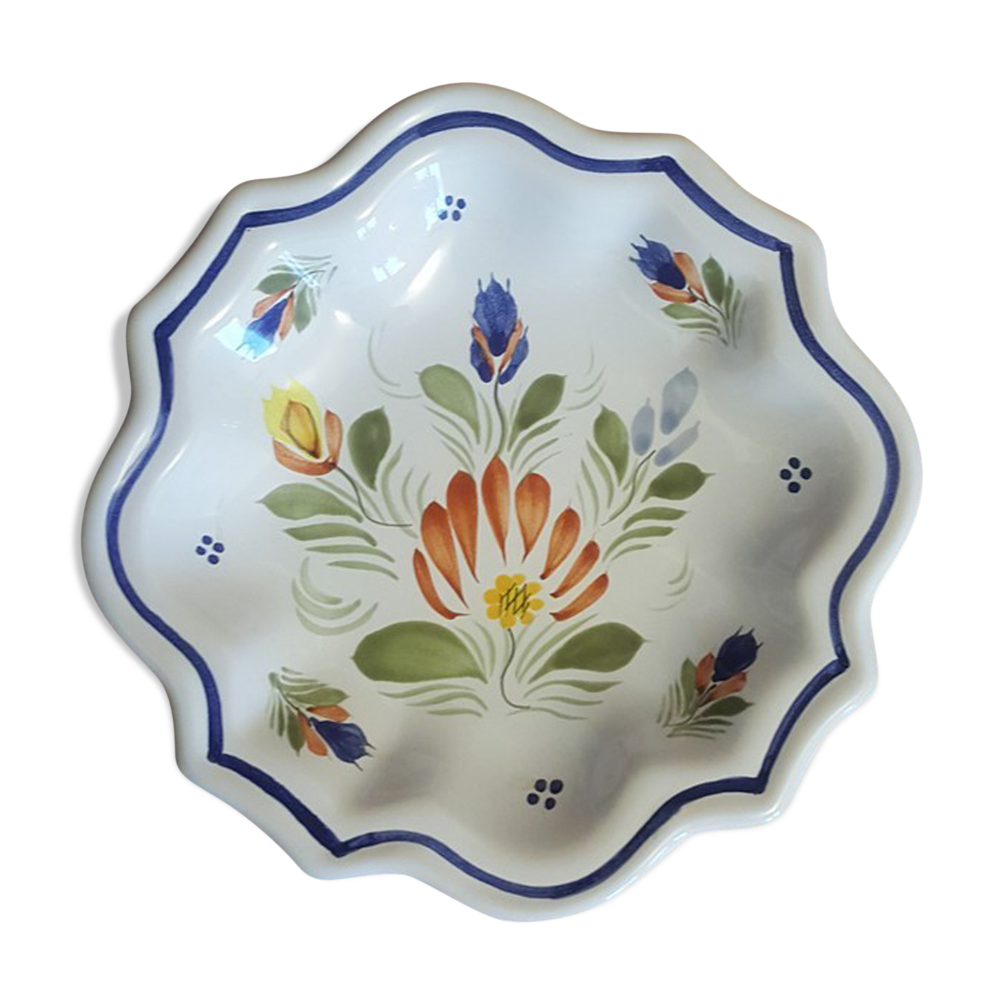 Vintage ceramic cup FAB Quimper