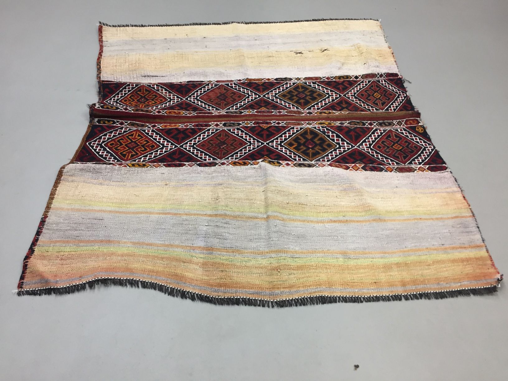 Turkish kilim 135x120 cm square tribal