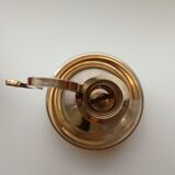 Golden brass candlestick from the 70's