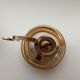 Golden brass candlestick from the 70's