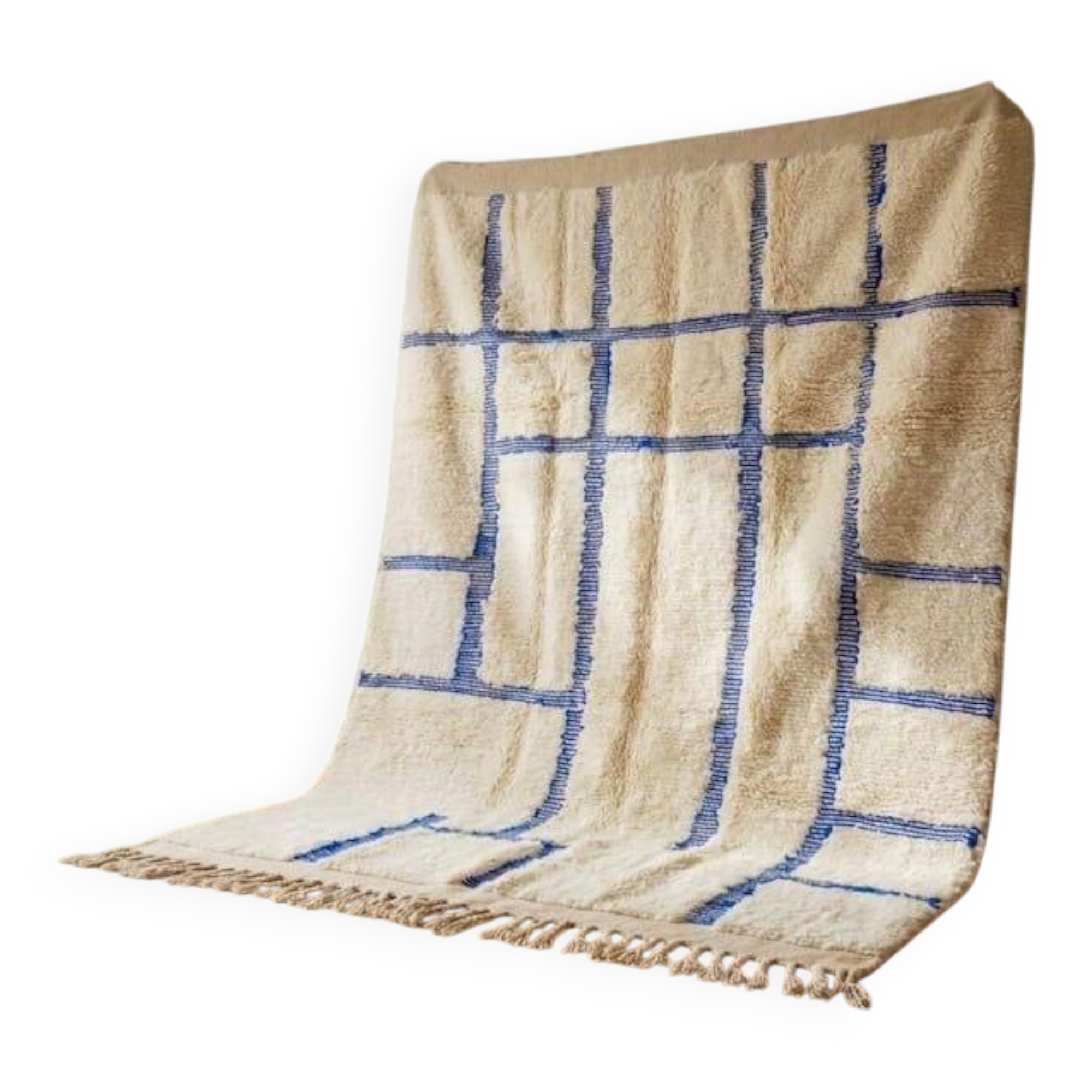 Large Berber rug 3/4 m