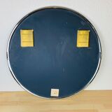 Round mirror chrome strapping 60 cm 70s