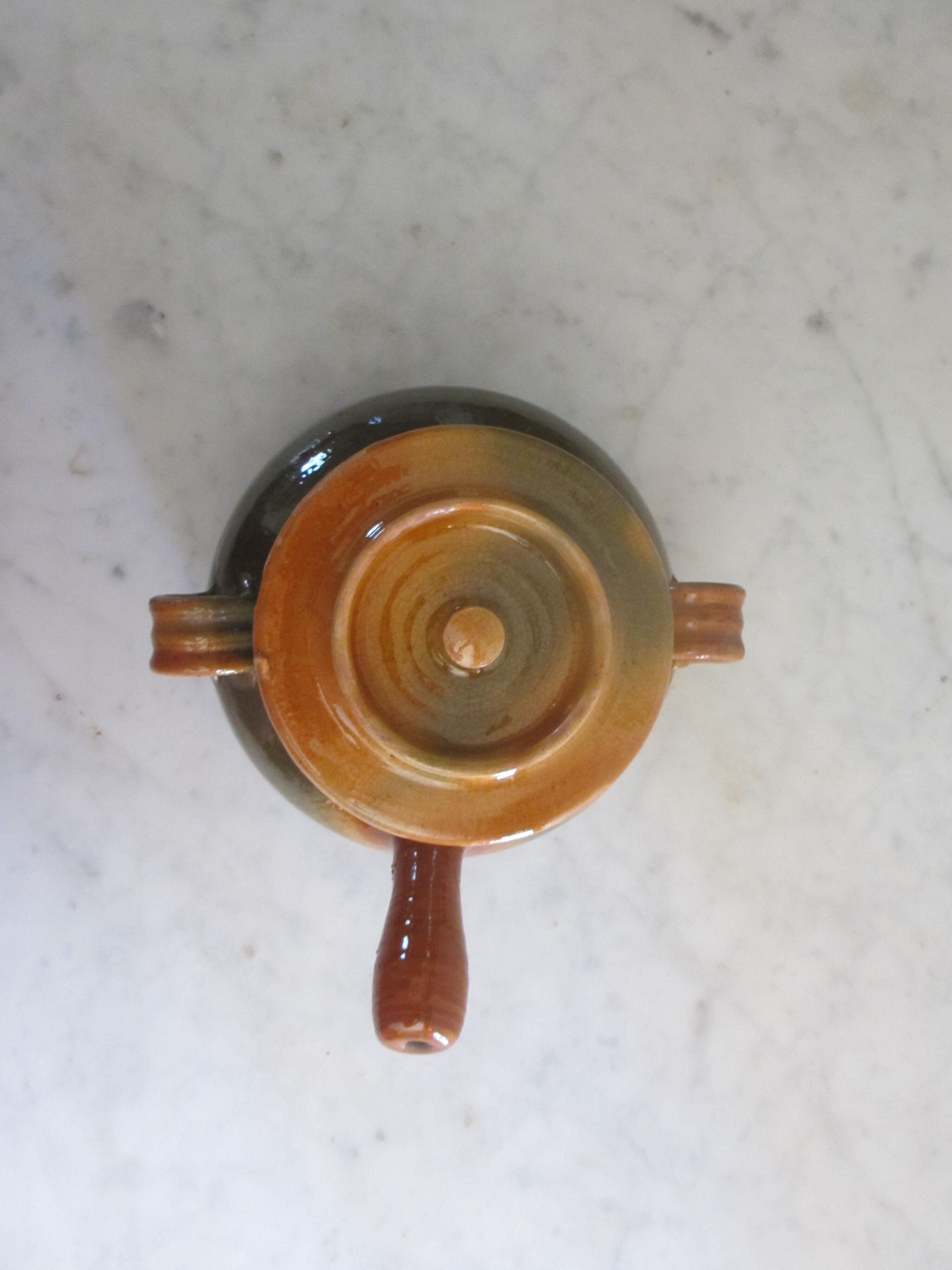 Pignate (in Provence) or glazed terracotta pot.