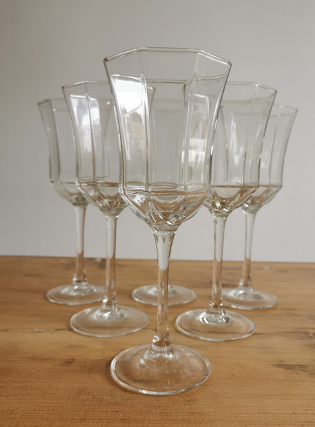 Service of 6 Luminarc water glasses France