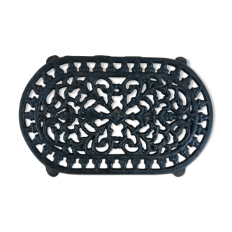 Dessous de plat noir en fonte