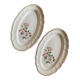 Lot de 2 plats ovales- raviers vintage Salins